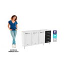 Ver imagem 3 de Gabinete de Cozinha Modulado Balcão Star New 3 Portas e 4 Gavetas S/ Tampo 120cm Branco - Telasul