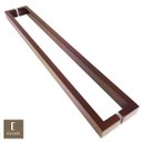 Ver imagem 2 de Puxador Para Portas Duplo em Aço Inox 304 Modelo Greco Padrão Corten para portas: pivotantes/ - 82 C