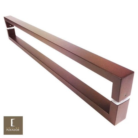 Puxador Para Portas Duplo em Aço Inox 304 Modelo Greco Padrão Corten para portas: pivotantes/ - 2,52