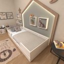 Ver imagem 1 de Cama Infantil Montessoriana Solteiro Lua