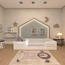 Ver imagem 3 de Cama Infantil Montessoriana Solteiro Lua