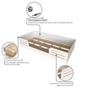 Ver imagem 5 de Cama Infantil Montessoriana Solteiro Lua