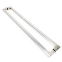 Ver imagem 3 de Puxador Portas Duplo Aço Inox Escovado Slin 30 cm para portas: pivotantes/madeira/vidro temperado/
