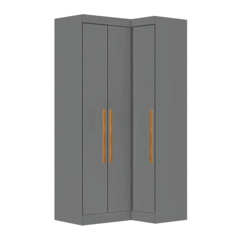 Guarda Roupas Modulado de Canto Madrid com 3 Portas Maxel