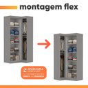 Ver imagem 4 de Guarda Roupas Modulado de Canto Madrid com 3 Portas Maxel