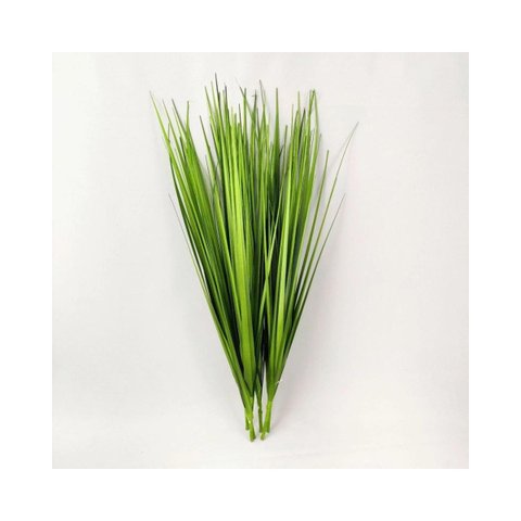 Kit 10 Galhos Buquê Capim Verde 60cm Planta Artificial
