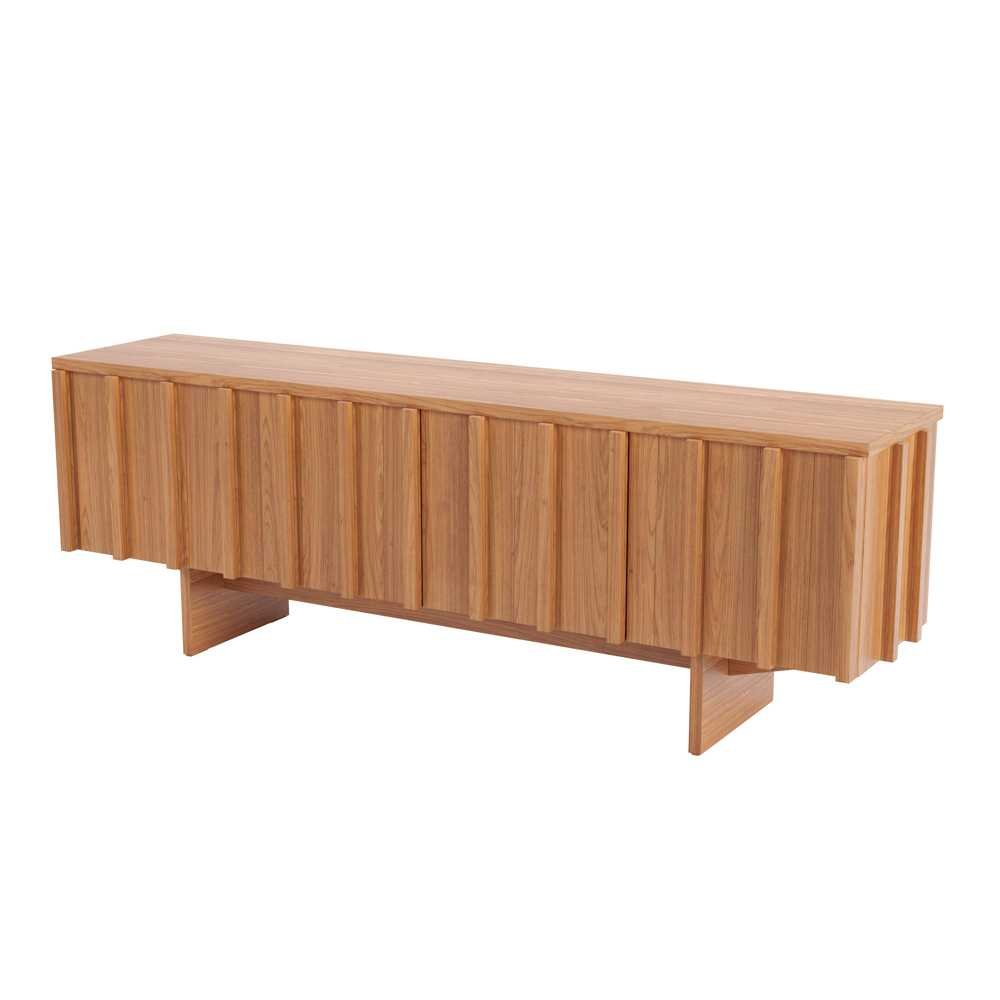 Rack para Sala TV 1,85m com acabamento ripado TB298 Dalla Costa Dalla ...