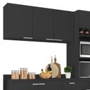 Ver imagem 6 de Armário de Cozinha com Tampo Cp02 180cm Pérola Preto Z34 - Mpozenato