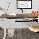 Ver imagem 4 de Kit Escritório Lixeira, Organizador De Mesa, Bandeja Organizadora Dourado