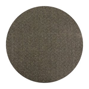 Tapete Sisal Natural 250 Redondo Escama Marrom