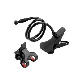 Suporte Celular Mesa Cabeceira Cama Haste Flexível Universal:Preto - 1