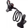 Suporte Celular Mesa Cabeceira Cama Haste Flexível Universal:Preto - 5