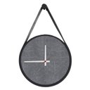 Ver imagem 1 de Relógio Adnet Preto Alça Preta Mostrador Cinzell Ponteiro Branco 40 cm