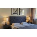 Ver imagem 1 de Cabeceira Estofada Cama de Casal Queen 1,60 X 55 Cm Modelo Paris Grafite