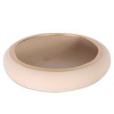 Ver imagem 1 de Vaso Ikebana Baixo Cerâmica Fosca Decor de Plantas Garden - Bege Gold