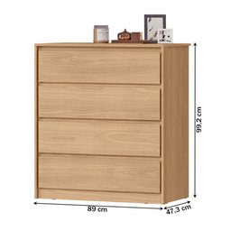 Cômoda Carla 4 Gavetas - Mx Móveis - 3