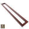 Puxador Para Portas Duplo em Aço Inox 304 Modelo Slin Padrão Corten para portas: pivotantes/ - 32 CM - 2