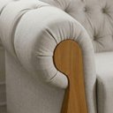 Ver imagem 7 de Poltrona Decorativa Capitone Milano Pes Madeira Linho Tcs 701 Moll