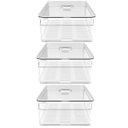 Ver imagem 6 de Kit 3 Organizadores Geladeira 2,8L Cozinha Multiuso Com Respiradouro Frutas Legumes Clear Fresh OU.