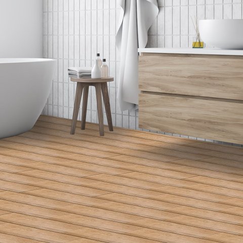 Kit 20 Placas Adesivas Revestimento Madeira Laminado - 60x15cm