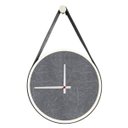 Ver imagem 1 de Relógio Adnet Branco Alça Preta Mostrador Cinzell Ponteiro Branco 40 cm