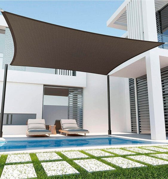 Tela Shade Preta Decorativa Com Bainha Ilhós e Kit 5x4 - 4