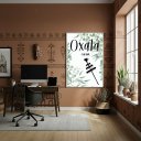 Ver imagem 1 de Quadro Decorativo Oxalá É Pai Maior - 70x50cm:moldura Branca