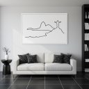 Ver imagem 2 de Quadro Paisagem Minimal Rio de Janeiro 50x70cm Mold Preta