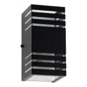 Ver imagem 5 de Arandela 2 Focos Efeito 6 Frisos Alumínio Interna e Externa Preta St2754