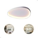 Ver imagem 1 de Lustre Plafon Seixos Led 3000k Moderno Branco 28w Bivolt