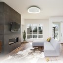 Ver imagem 3 de Lustre Plafon Seixos Led 3000k Moderno Branco 28w Bivolt
