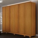 Ver imagem 4 de Guarda Roupa Casal Ares 6 Portas Cinamomo com Cômoda San Marino 8 Gavetas Cinamomo - Leifer