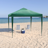 Tenda Articulada Gazebo 3x3m Articulado Alumínio Praia Camping com Bolsa - Verde - 2