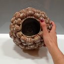 Ver imagem 5 de Vaso Decorativo Enfeite Casa Cerâmica 16x22x22cm Bege