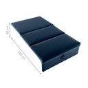 Ver imagem 3 de Sofá Cama 2 Lugares Ivan Veludo Azul