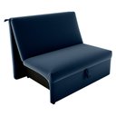 Ver imagem 4 de Sofá Cama 2 Lugares Ivan Veludo Azul