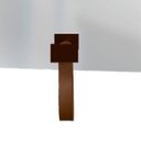 Ver imagem 4 de Espelho Funcional Hook Corten Alça Caramelo 50x50 cm Quadrado