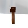 Espelho Funcional Hook Corten Alça Caramelo 50x50 cm Quadrado - 4