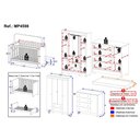 Ver imagem 4 de Quarto de Bebê Completo Berço Americano 3 em 1 Colchão Allegra Multimóveis Mp4598 Branco/off