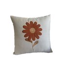 Ver imagem 2 de Almofada Linho Bordada Margarida 45x45 com Enchimento