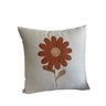 Almofada Linho Bordada Margarida 45x45 com Enchimento - 2