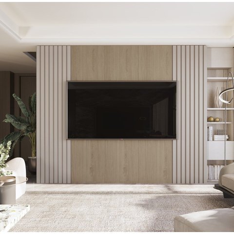 Painel Sierra 2.2 para TV até 84 Polegadas com Ripado Real