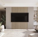 Ver imagem 1 de Painel Sierra 2.2 para TV até 84 Polegadas com Ripado Real