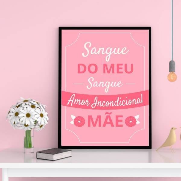 Quadro Decorativo Mãe Amor Incondicional - 2