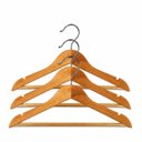 Ver imagem 1 de Kit 3 Cabide de Madeira Adulto com Cava e com Barra Rrister Premium Resistente
