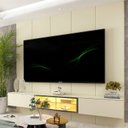 Ver imagem 1 de Estante para TV e Home Theater até 84 Polegadas com LED 100% MDF 222,5cmx250cm Led Realce Luminare
