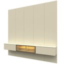 Ver imagem 3 de Estante para TV e Home Theater até 84 Polegadas com LED 100% MDF 222,5CMX250CM LED Realce Luminare