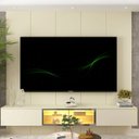 Ver imagem 6 de Estante para TV e Home Theater até 84 Polegadas com LED 100% MDF 222,5cmx250cm Led Realce Luminare
