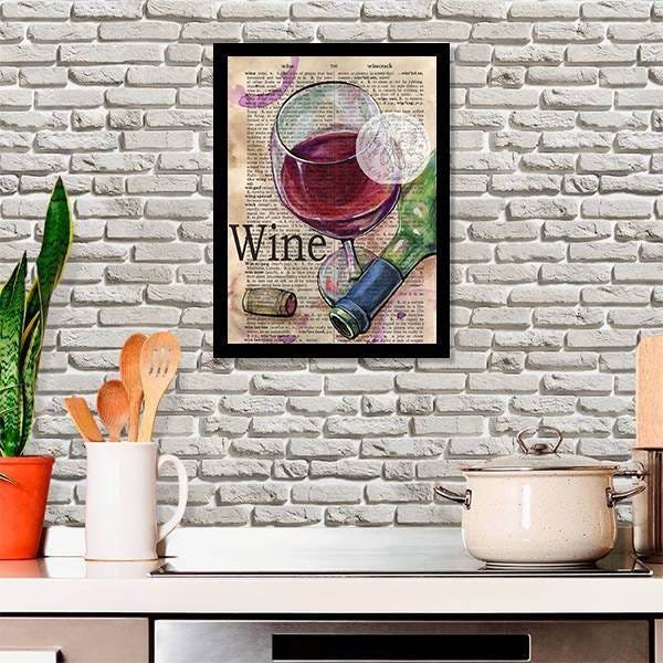 Quadro Decorativo Taça de Vinho - 2