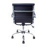 Cadeira Diretor Charles Eames Esteirinha Couro Pu 11D: Preto - 4